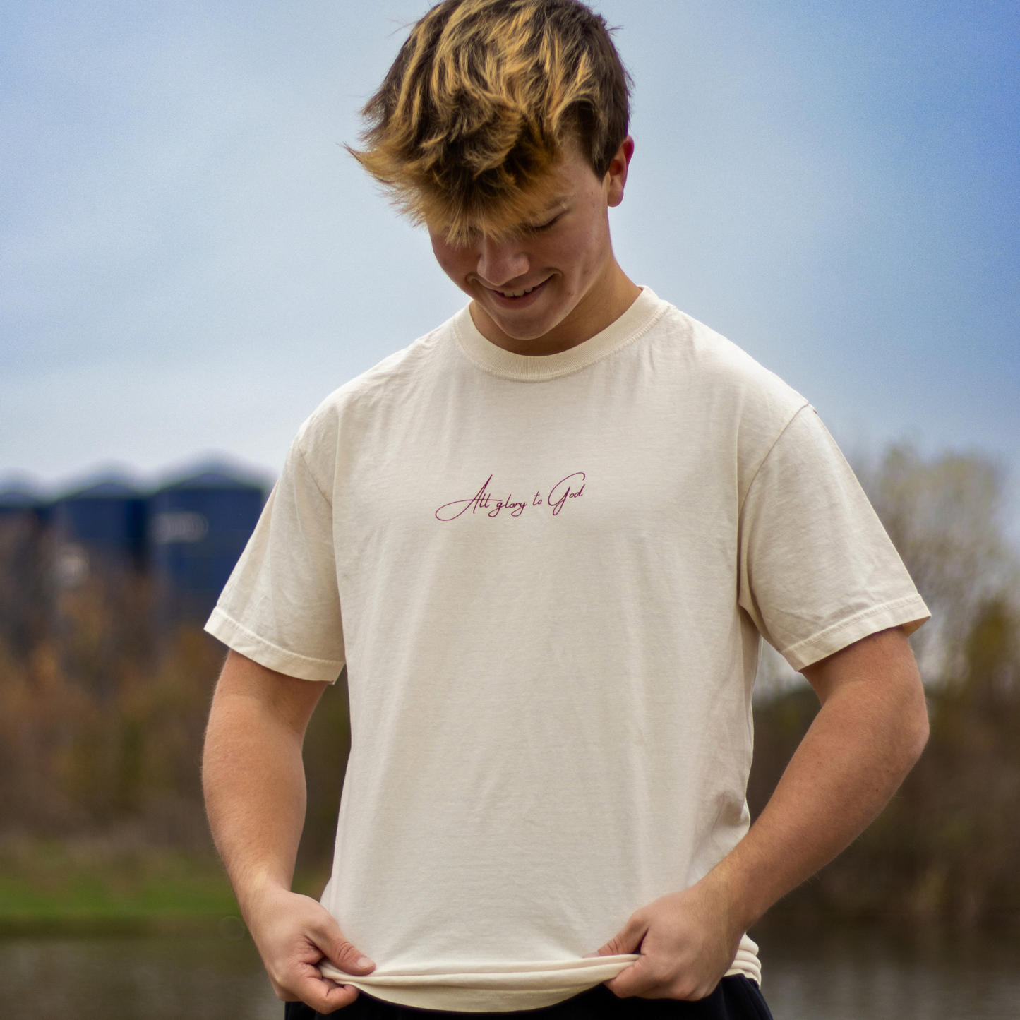 All Glory to God Tee - Ivory